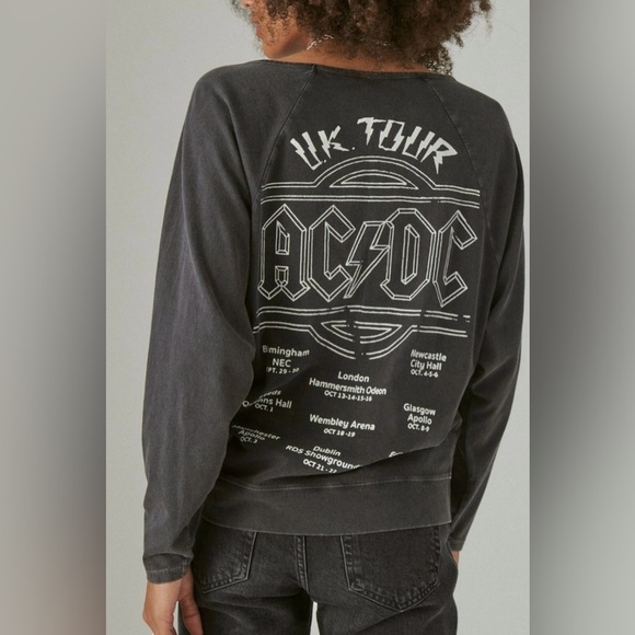 Lucky Brand Acdc Long Sleeve Graphic Crew Sz XXL - Picture 2 of 12